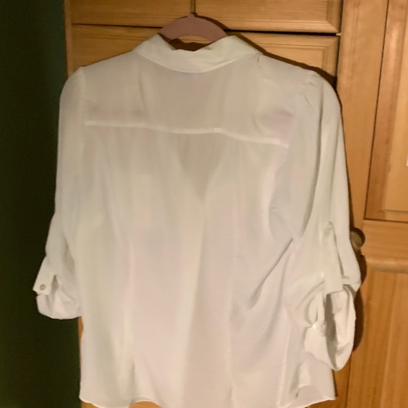 White button down blouse - Picture 2 of 2
